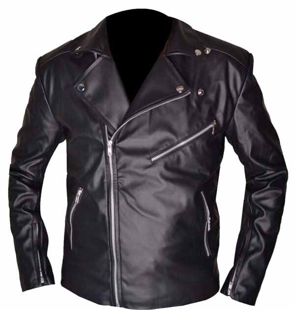 Riverdale Southside Serpents Black Leather Biker Jacket at 50% off Sale