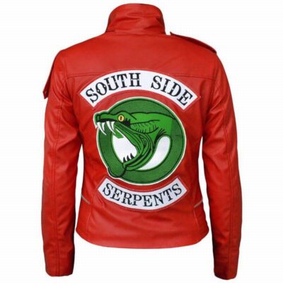 Buy Red Southside Serpent Jacket in Genuine Leather
