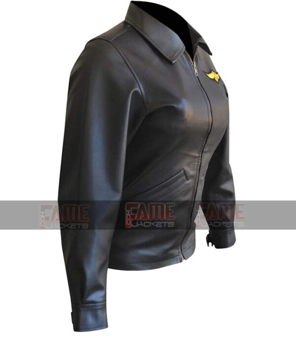 Buy Top Gun Kelly Mc Gillis Charlie Real Black Pilot Aviator Leather Jacket at 50% Off