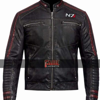 Men's Commander Shepard Real Leather Jacket