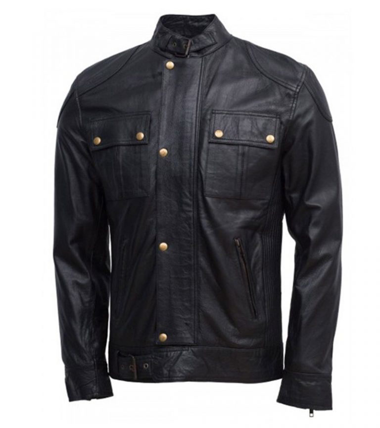 Mike Banning Black Jacket in Genuine Leather - FameJackets