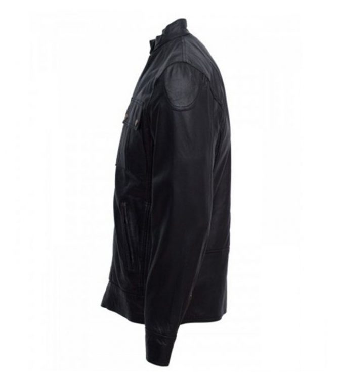 Mike Banning Black Jacket in Genuine Leather - FameJackets