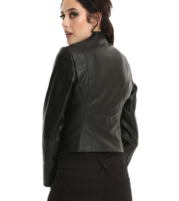 Ladies Batman Motorcycle Faux Leather Jacket