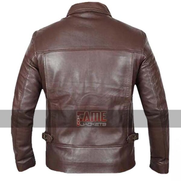 indiana jones vintage real brown leather jacket