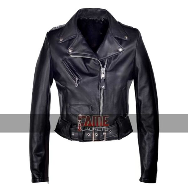 women black real lambskin leather jacket