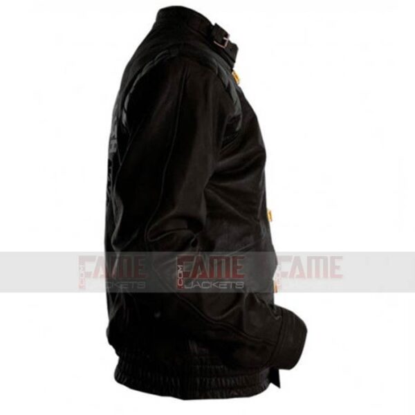 Akira Kaneda Mens Black Leather Bomber Jacket Sale