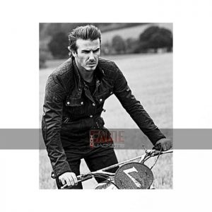 Casual Black Leather Quilted Jacket For Men- FameJackets