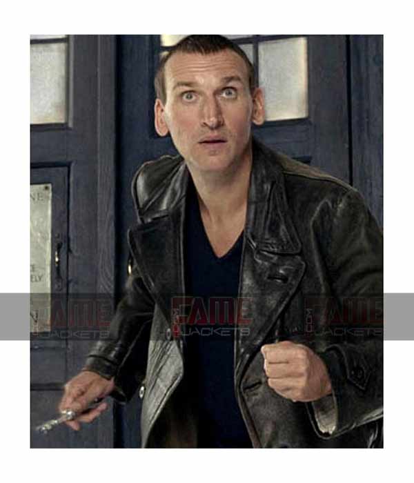 9th Doctor Who Christopher Ecclest Leather Jacket For Men