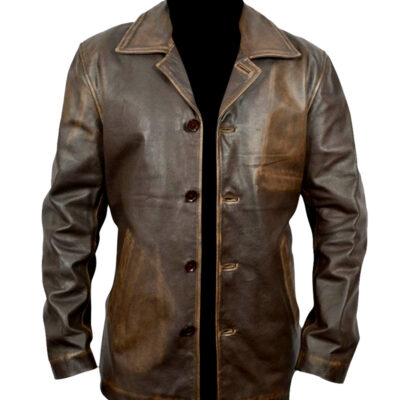 $70 Off at Dean Winchester Supernatural Distressed Brown Long Leather Coat