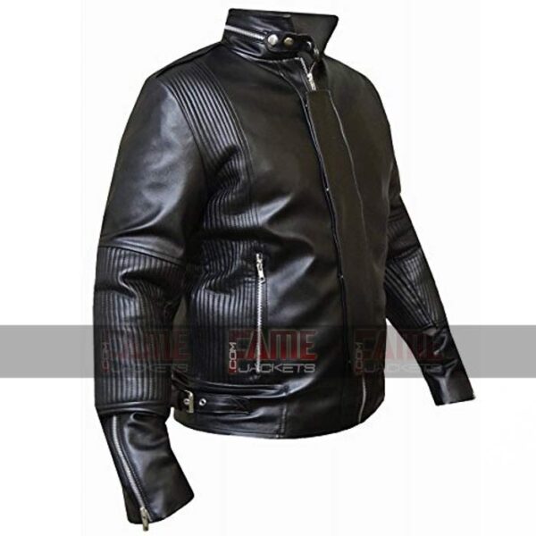 Daft Punk Electroma Black Leather Jacket For Men