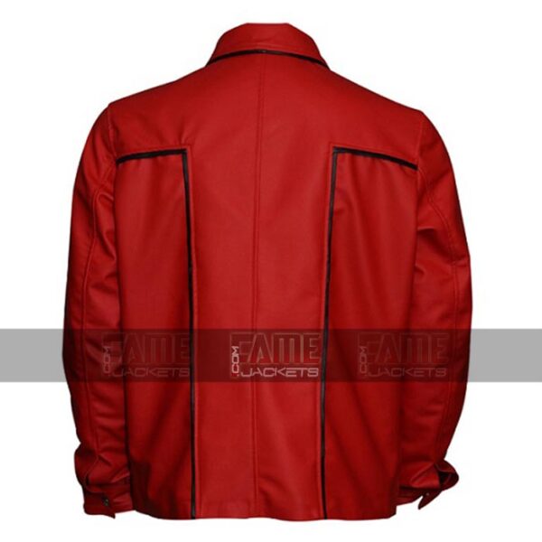 Elvis Presley Red Leather Vintage Bomber Jackets On Sale