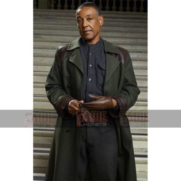 Tom Neville Revolution Lapel Collar Mens Green Cotton Winter Coat Sale