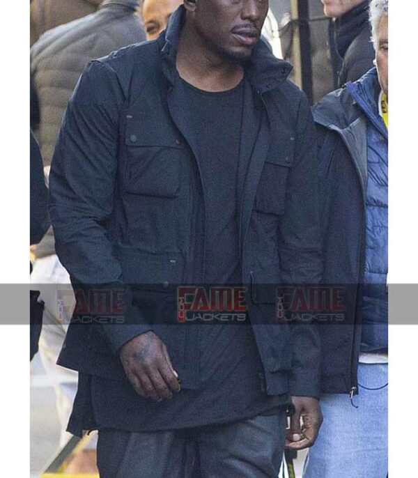 Tyrese Gibson Men Black Cotton 4 Pockets Winter Jackets