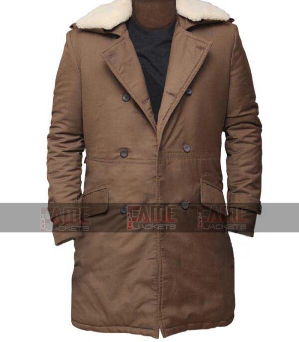 Chris Pine Wonder Brown Cotton Mens Winter Coat