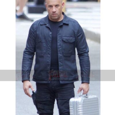 Fast And Furious 8 Dominic Toretto Genuine Leather Black Jacket