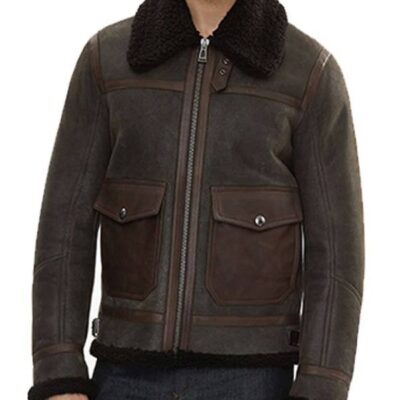 Mens B3 Bomber Jacket With Real Fur In Real leather