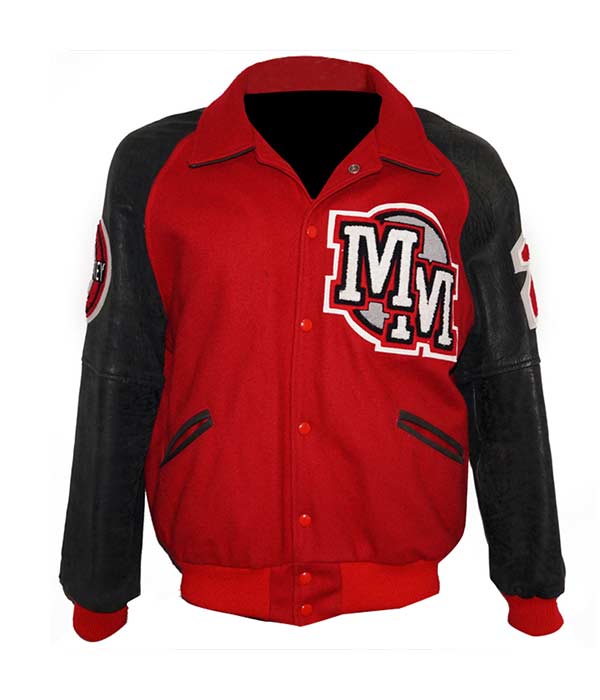 Michael Jackson Mickey Mouse Letterman Varsity Bomber Jacket For Men