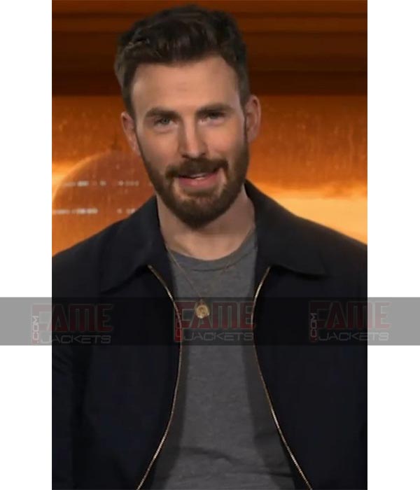 Purchase Chris Evans Lightweight Summer Black Cotton Jacket At Low Cost