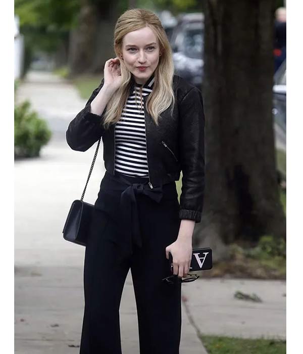 Buy Now Anna Delvey Inventing Anna Cropped Leather Jacket At Pocket Friendly Cost