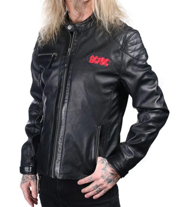 Buy ACDC Motorcycle Leather Jacket in Genuine Leather
