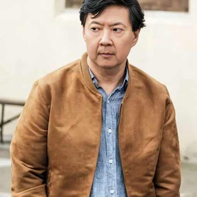 David Kim Brown Bomber Jacket from My Spy The Eternal City 2024