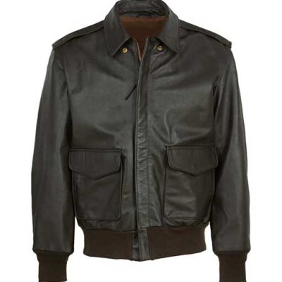 Vintage Lambskin A2 Brown Flying Leather Jacket