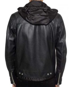 Alternative view of 13 Reasons Why Season 4 Ross Butler Black Leather Jacket