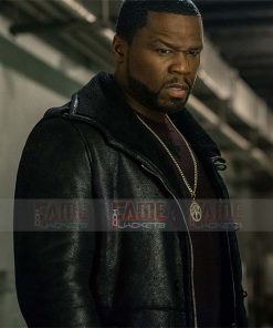 Alternative view of Jackson Kanan 50 Cent Black Leather Mens Winter Fur Lining Coat