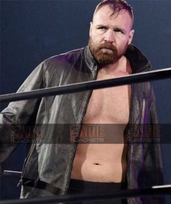 WWE Dean Ambrose In Black Distressed Leather Jacket