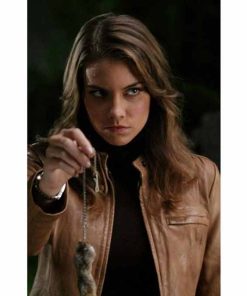 Supernatural Bela Talbot Brown Real Leather Jacket