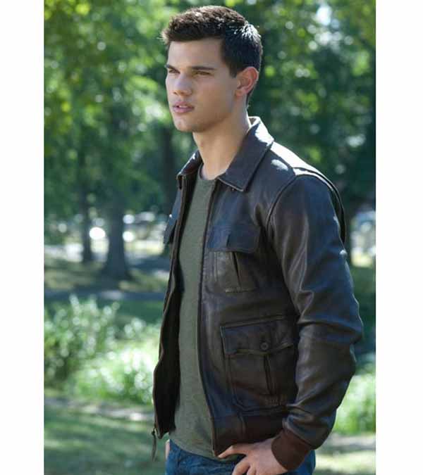 Abduction Taylor Lautner Brown Real Leather Jacket