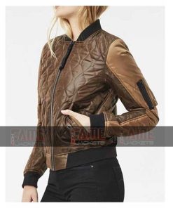 Alternative view of Agents of Shield Jemma Simmons Quilted Jacket