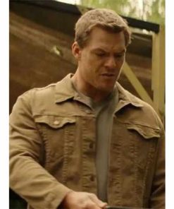 Alan Ritchson Reacher Brown Denim Jacket