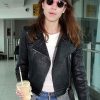 Buy Alexa Chung Black Leather Jacket