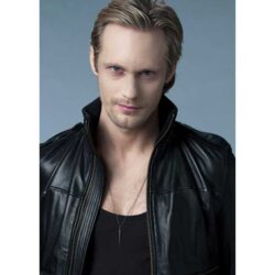 Eric Northman True Blood  Black Real Leather Biker jacket