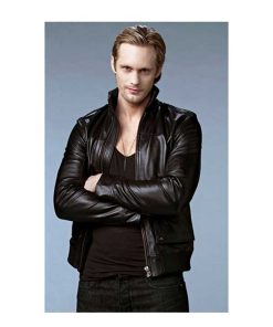Alternative view of Eric Northman True Blood  Black Real Leather Biker jacket