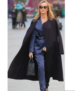 Alternative view of Big and Tall Womens Black Cotton Over Coat