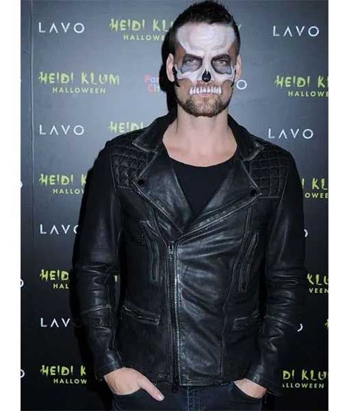Adam Lambert Halloween Party Black Biker Leather Jacket
