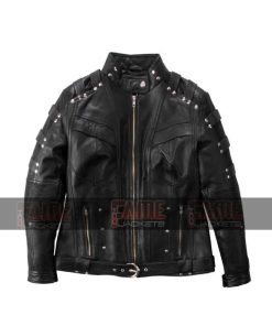 Alternative view of Arrow Katie Cassidy Women Black Leather Punk Jacket