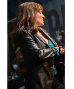 Alternative view of Lucy Lawless Ash vs Evil Dead Women Slim Fit Leather Blazer
