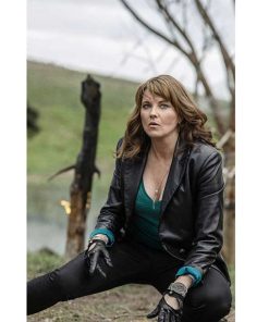 Lucy Lawless Ash vs Evil Dead Women Slim Fit Leather Blazer