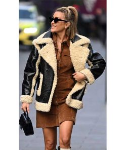 New Style Black Leather Womens Fur Winter Jacket