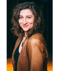 Aurora Browne Baroness Von Sketch Genuine Brown Leather Jacket