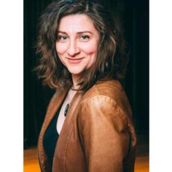 Aurora Browne Baroness Von Sketch Genuine Brown Leather Jacket
