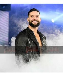 Alternative view of Balor Mens Round Collar Biker Leather Jacket