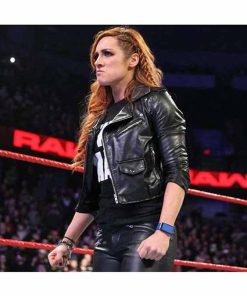 Alternative view of Becky Lynch Leather Jacket - Cropped Leather Jacket
