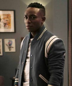 Bel-Air Olly Sholotan Black Varsity Jacket