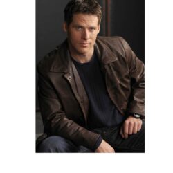 Ben Browder Stargate SG-1 Brown Leather Coat Style Jacket