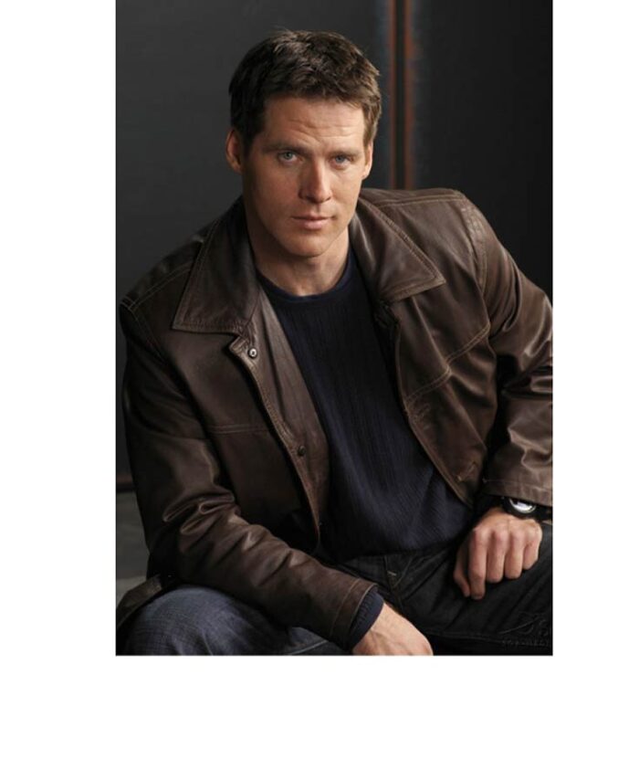 Ben Browder Stargate SG-1 Brown Leather Coat Style Jacket