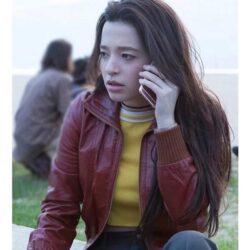 Better Things Max Fox Maroon Leather Jacket